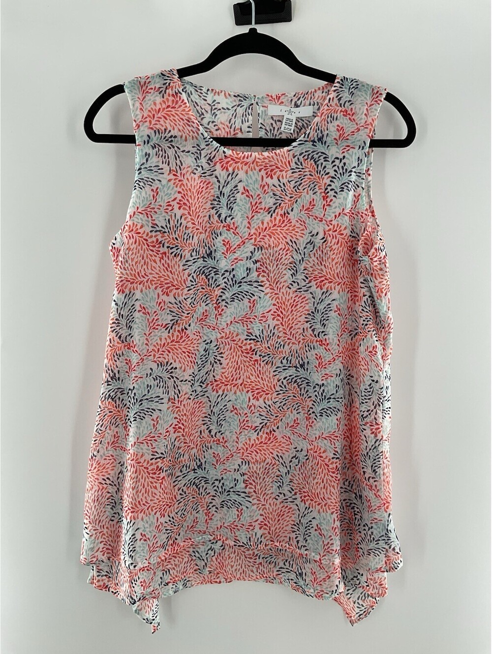 Fever women’s blouse sleeveless Small Flowy 092